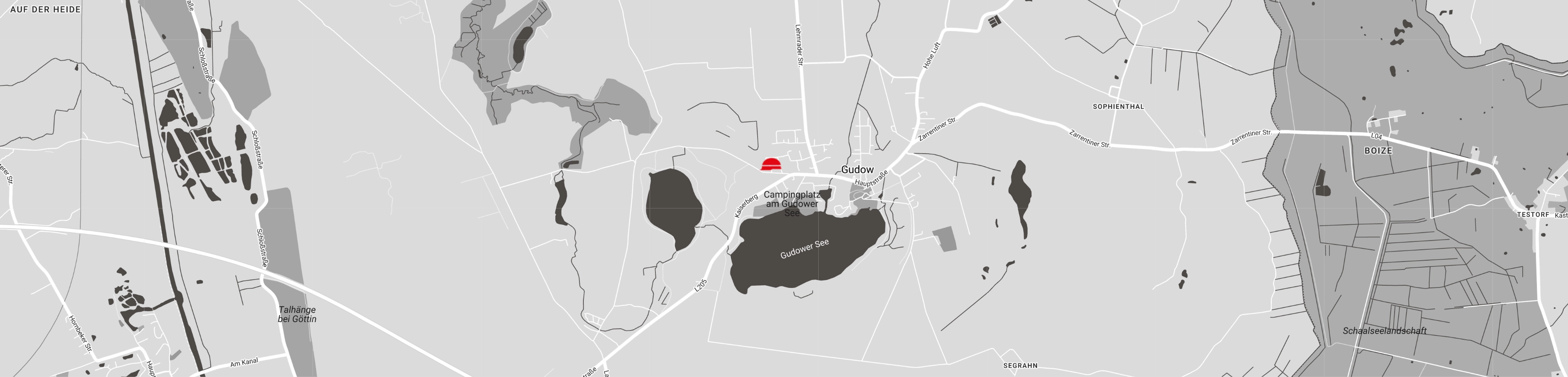 Karte Ferienhaus Gudow und Umgebung