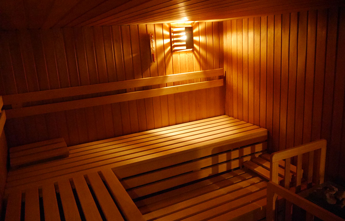 Wellness - Sauna im Ferienhaus Gudow